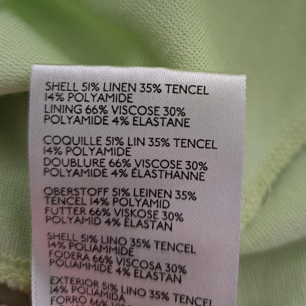 Anthropologie Lavender And Lime Square Neck Slit Dress - Picture 11 of 11